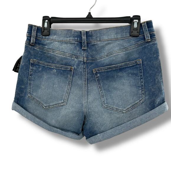 NWT Macy's Regeneration High Rise Mom Short Size 9 / 29 Denim Blue Jean Cuffed - Picture 3 of 9